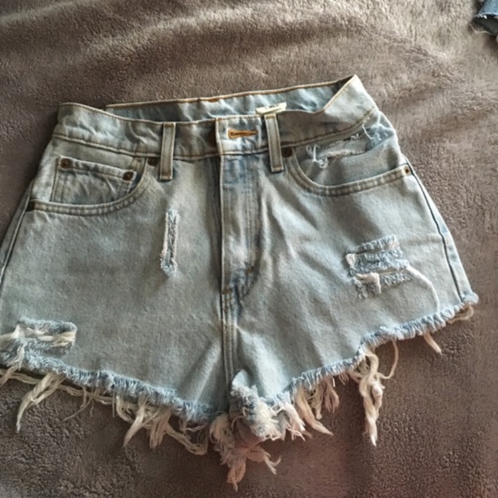 Ripped Levi’s Shorts